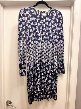 Tory Burch Silk Floral Long Sleeve Dress